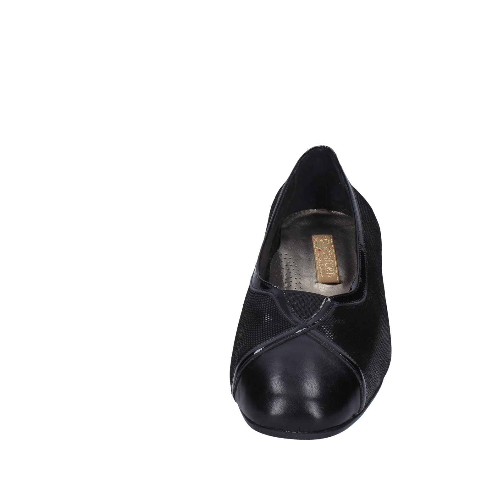 scarpe donna CONFORT decollete nero pelle vernice 3735 EZ335 Fino Al -60%