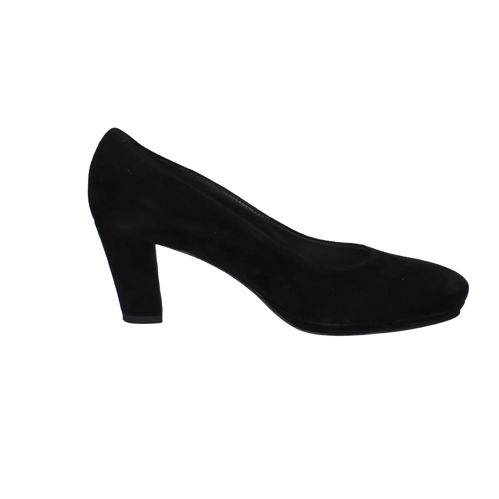 scarpe donna CONFORT decollete nero camoscio strass EZ354 Prezzo Ridotto
