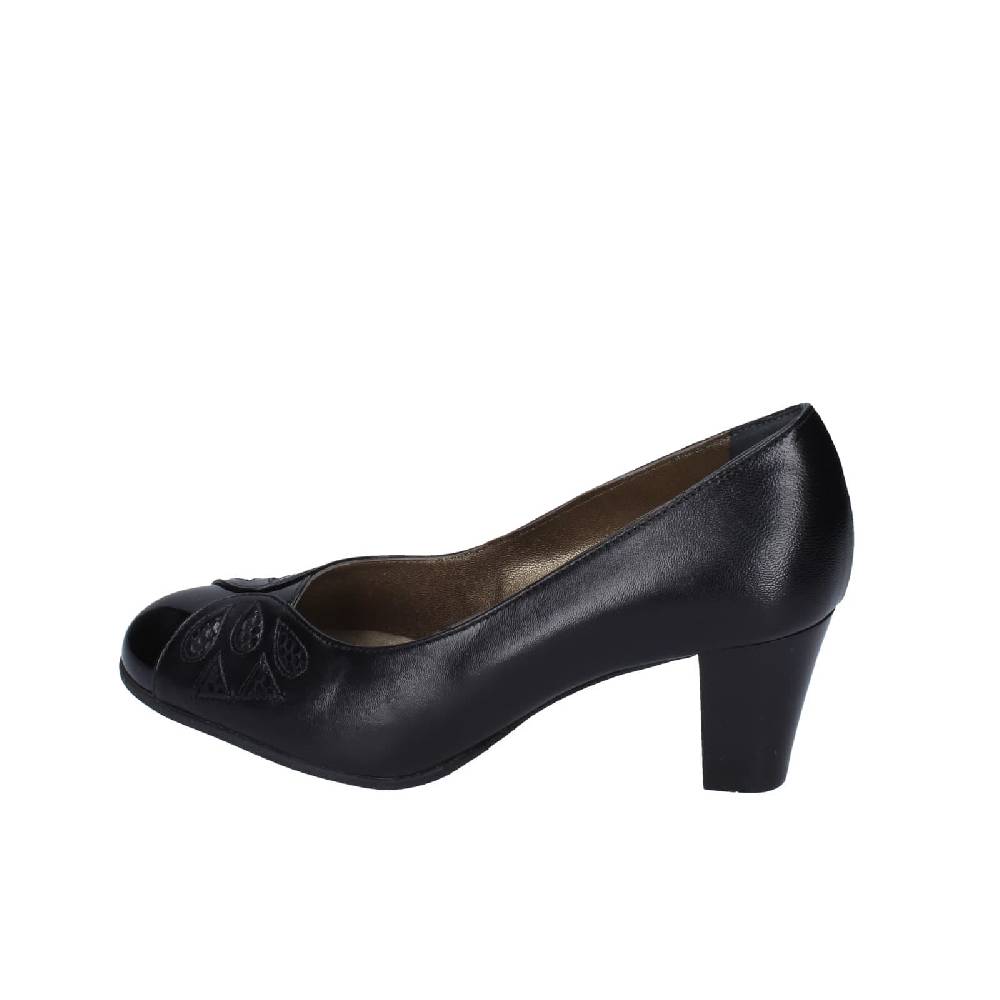 scarpe donna CONFORT decollete nero pelle vernice 1870 EZ333 Sottocosto