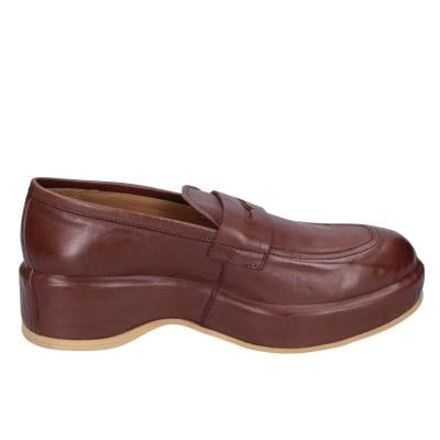 scarpe donna MOMA mocassini marrone pelle 1ESA19-NAC BC44 Presa