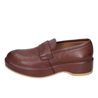 scarpe donna MOMA mocassini marrone pelle 1ES419-NAC BC48 Offerte