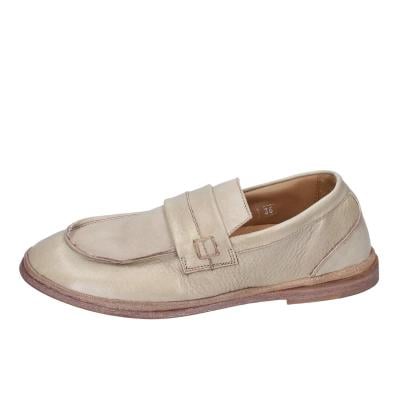 scarpe donna MOMA mocassini beige pelle marrone 1ES323-TV BC52 Hotsell