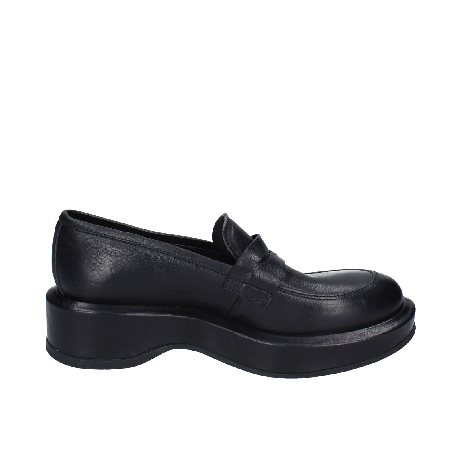 scarpe donna MOMA mocassini nero pelle 82301E-CU EY487 I Più Venduti