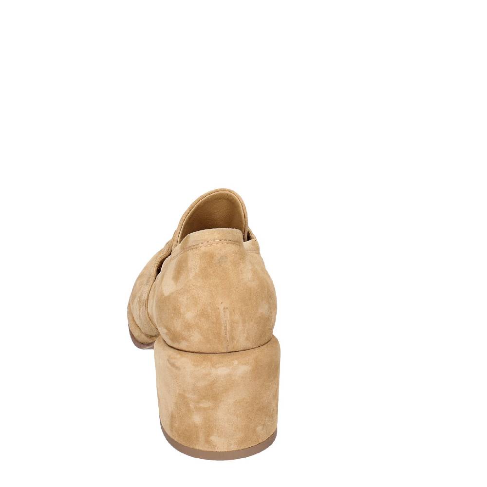 scarpe donna MOMA mocassini beige camoscio 44401E VINTAGE EX469 Vendite Flash