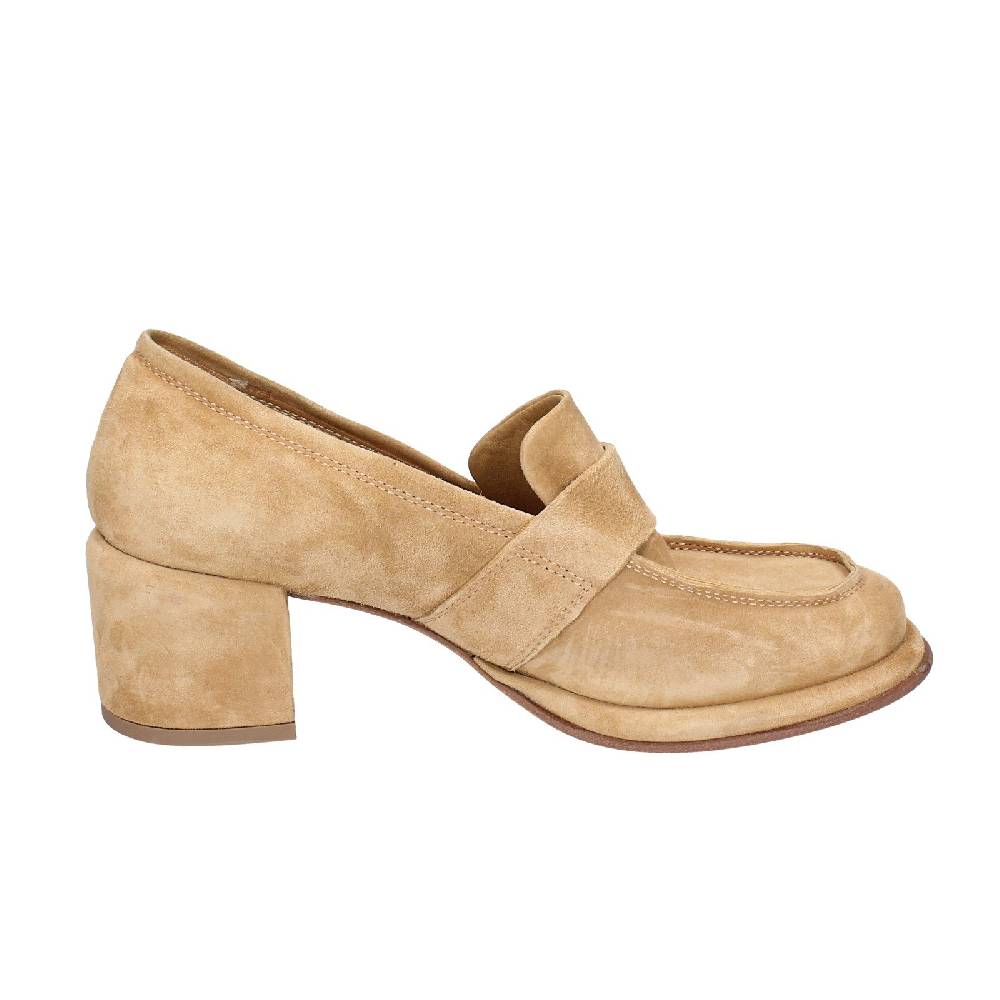 scarpe donna MOMA mocassini beige camoscio 44401E VINTAGE EX469 Vendite Flash