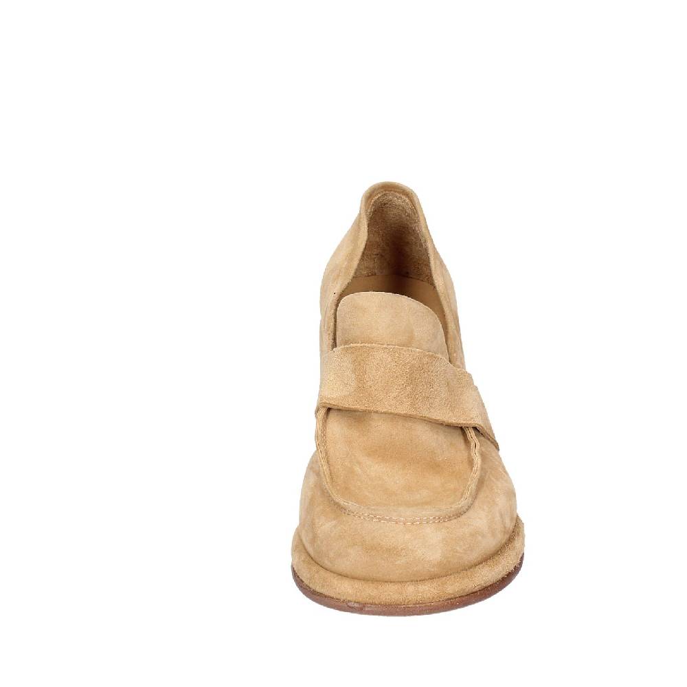 scarpe donna MOMA mocassini beige camoscio 44401E VINTAGE EX469 Vendite Flash