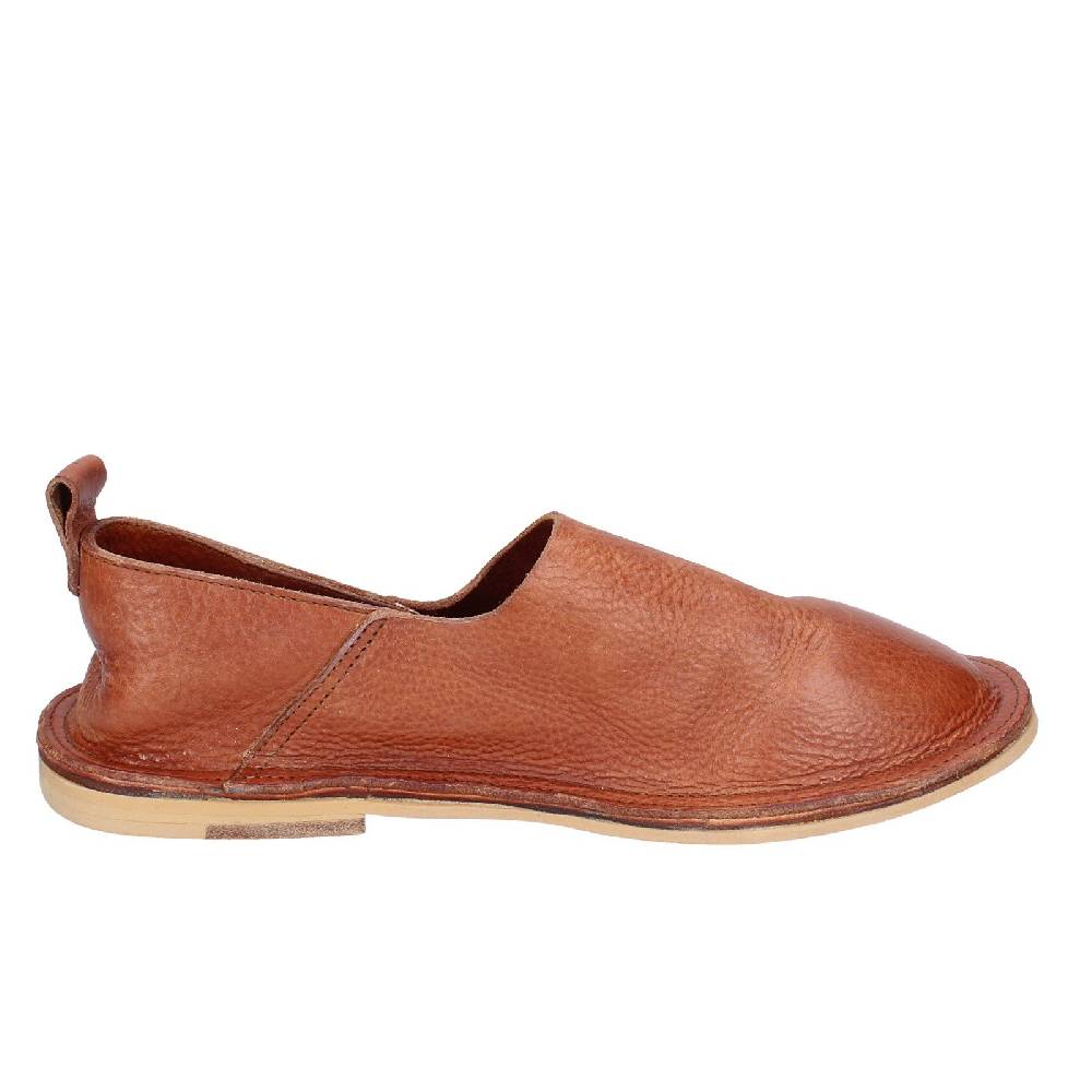 scarpe donna MOMA mocassini marrone pelle VINTAGE SLIP ON EX464 In Saldo