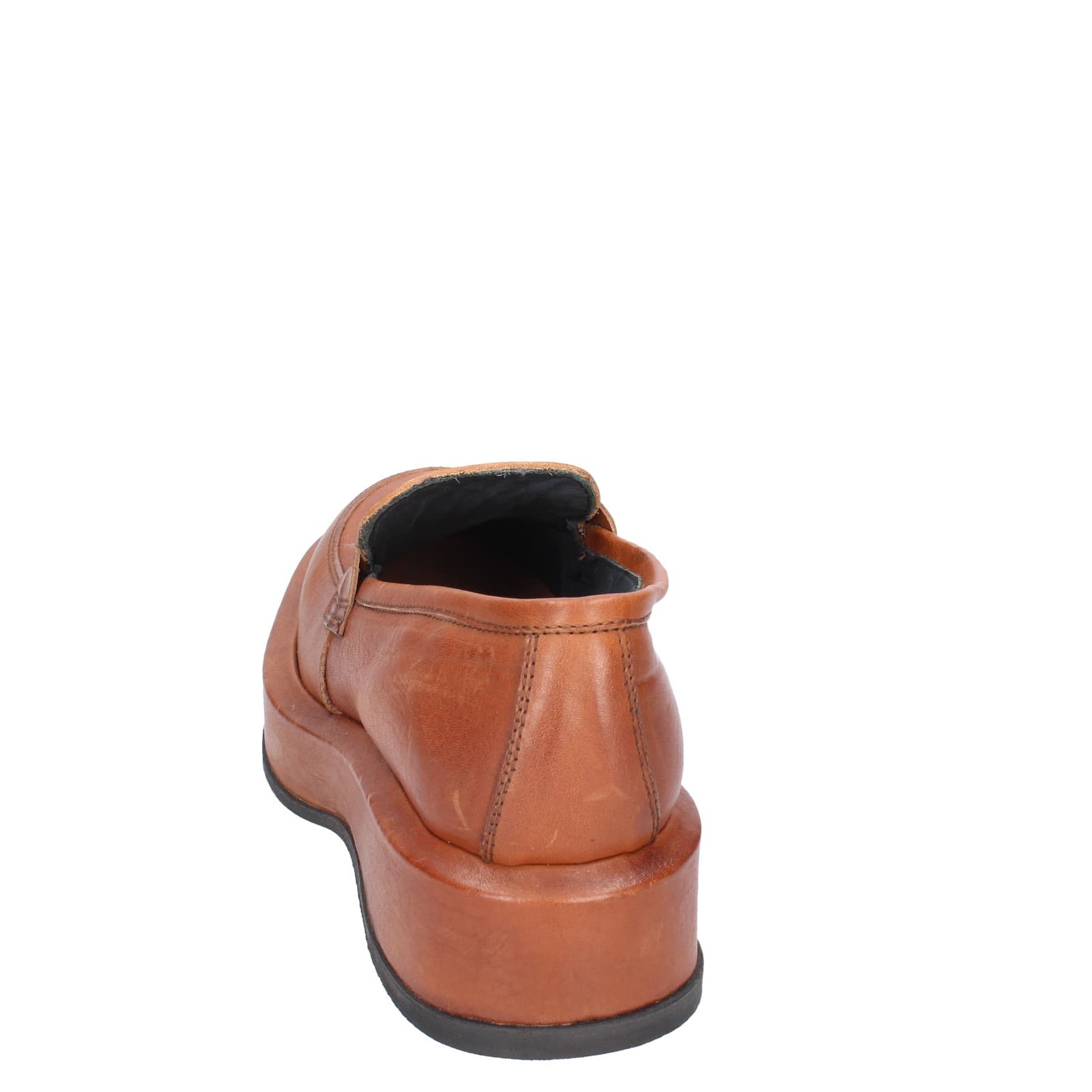 scarpe donna MOMA mocassini marrone pelle 82301E EY562 Nuova