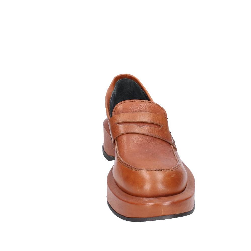 scarpe donna MOMA mocassini marrone pelle 82301E EY562 Nuova