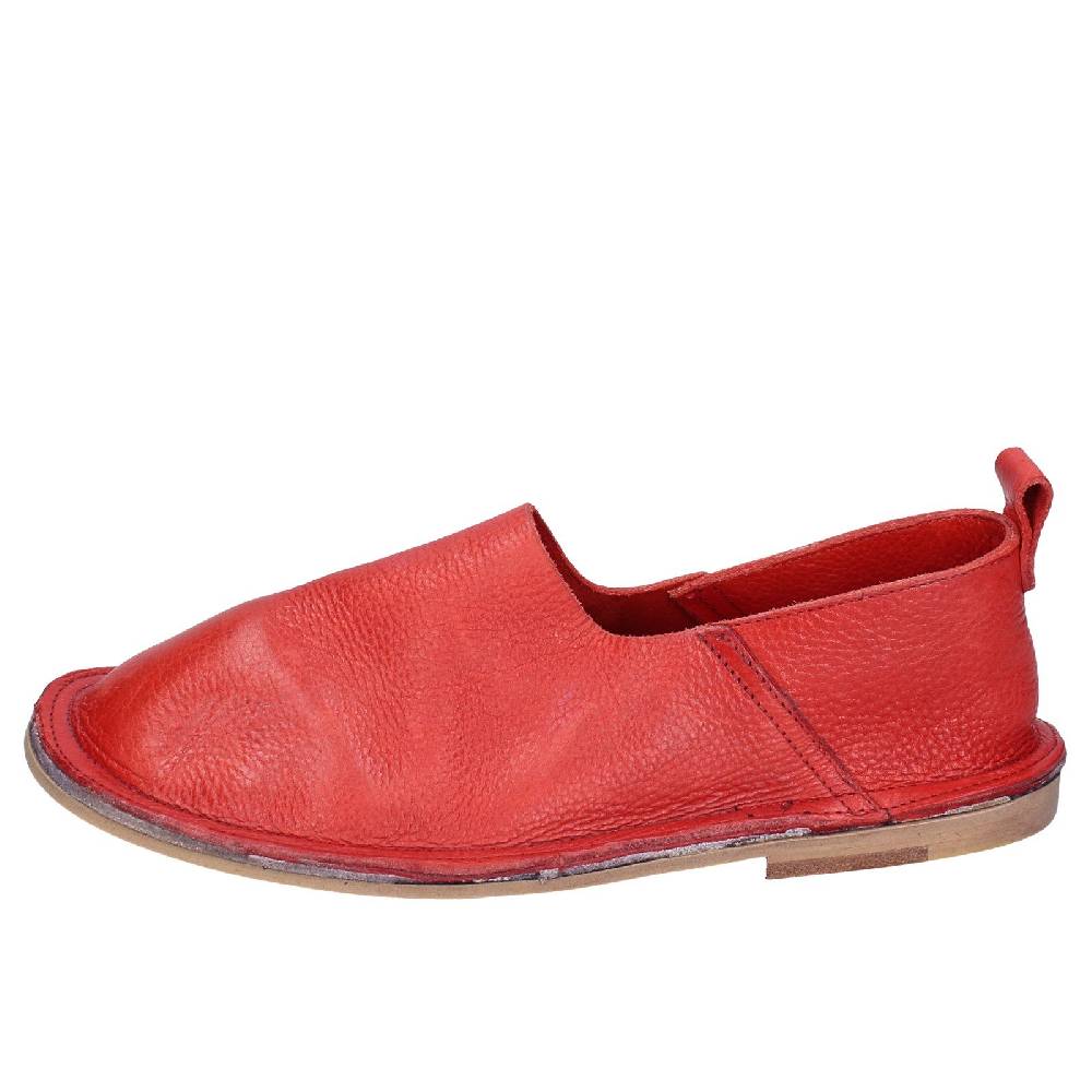 scarpe donna MOMA mocassini rosso pelle VINTAGE SLIP ON EX461 2025