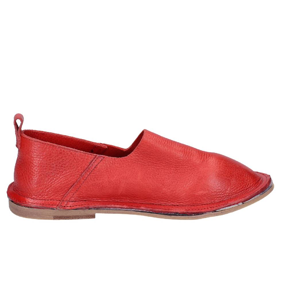 scarpe donna MOMA mocassini rosso pelle VINTAGE SLIP ON EX461 2025