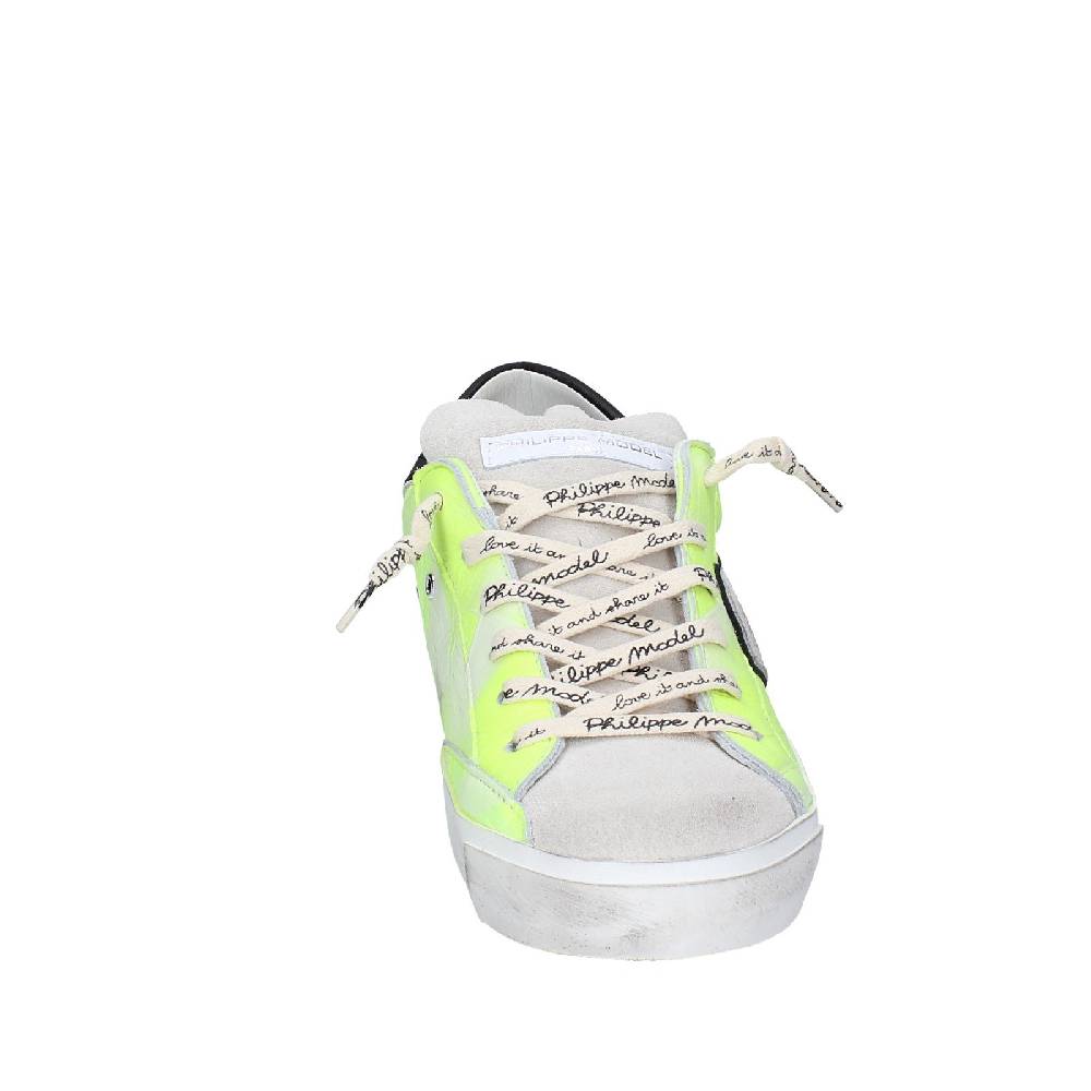 scarpe donna PHILIPPE MODEL sneakers giallo pelle camoscio VINTAGE EX365 Spedizione Gratuita
