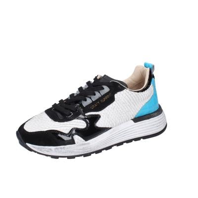 scarpe donna MOMA sneakers bianco pelle nero camoscio 3AS401-CR10 BC853 Pezzi Unici