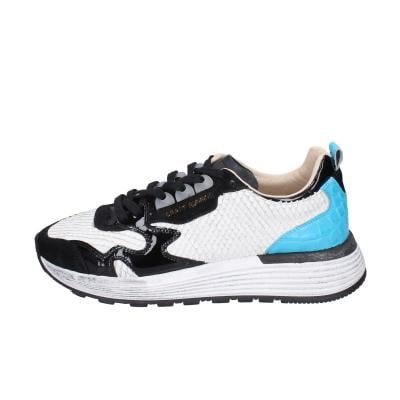scarpe donna MOMA sneakers bianco pelle nero camoscio 3AS401-CR10 BC853 Pezzi Unici