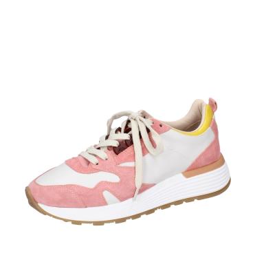 scarpe donna MOMA sneakers rosa pelle bianco camoscio 3AS401-CR11 BC795 Soddisfazione Garantita