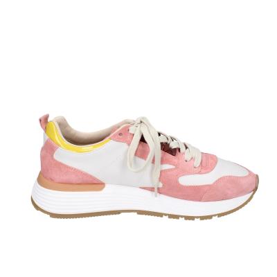 scarpe donna MOMA sneakers rosa pelle bianco camoscio 3AS401-CR11 BC795 Soddisfazione Garantita
