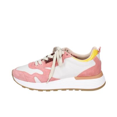 scarpe donna MOMA sneakers rosa pelle bianco camoscio 3AS401-CR11 BC795 Soddisfazione Garantita