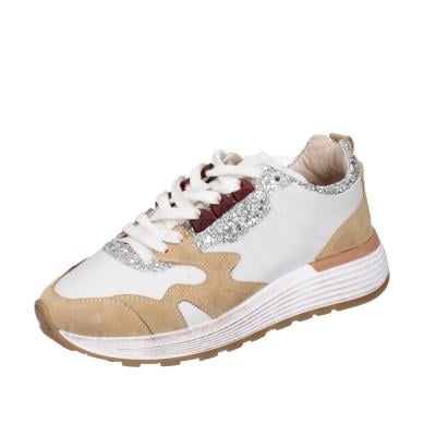 scarpe donna MOMA sneakers marrone pelle beige glitter 3AS401-CR1 BC65 Negozi Online