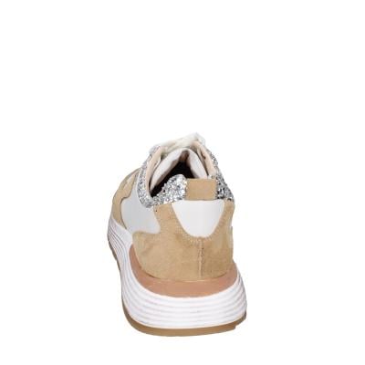 scarpe donna MOMA sneakers marrone pelle beige glitter 3AS401-CR1 BC65 Negozi Online
