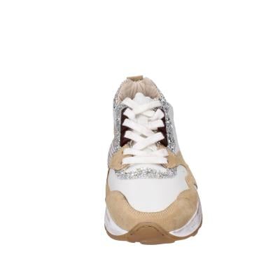 scarpe donna MOMA sneakers marrone pelle beige glitter 3AS401-CR1 BC65 Negozi Online