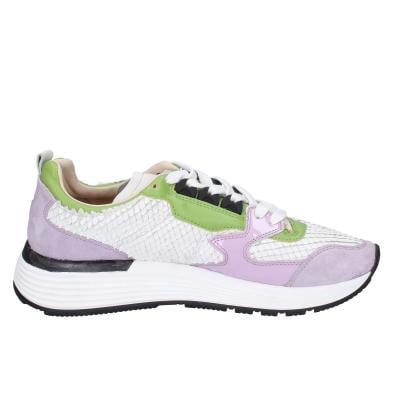 scarpe donna MOMA sneakers viola pelle bianco camoscio 3AS401-CR8 BC72 Shopping Online