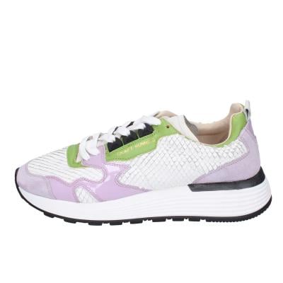 scarpe donna MOMA sneakers viola pelle bianco camoscio 3AS401-CR8 BC72 Shopping Online