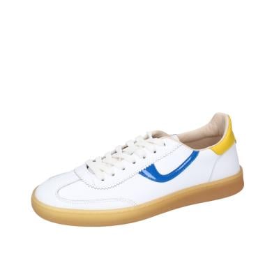 scarpe donna MOMA sneakers bianco pelle blu 3AS420-CRV5 BC845 Novità
