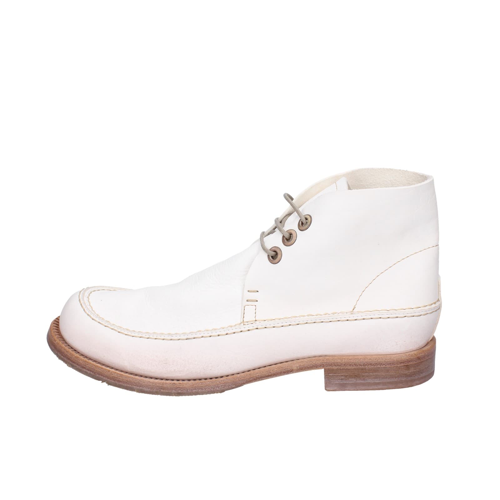 scarpe donna MOMA stivaletti bianco pelle 1BS474-NAC EZ868 Outlet