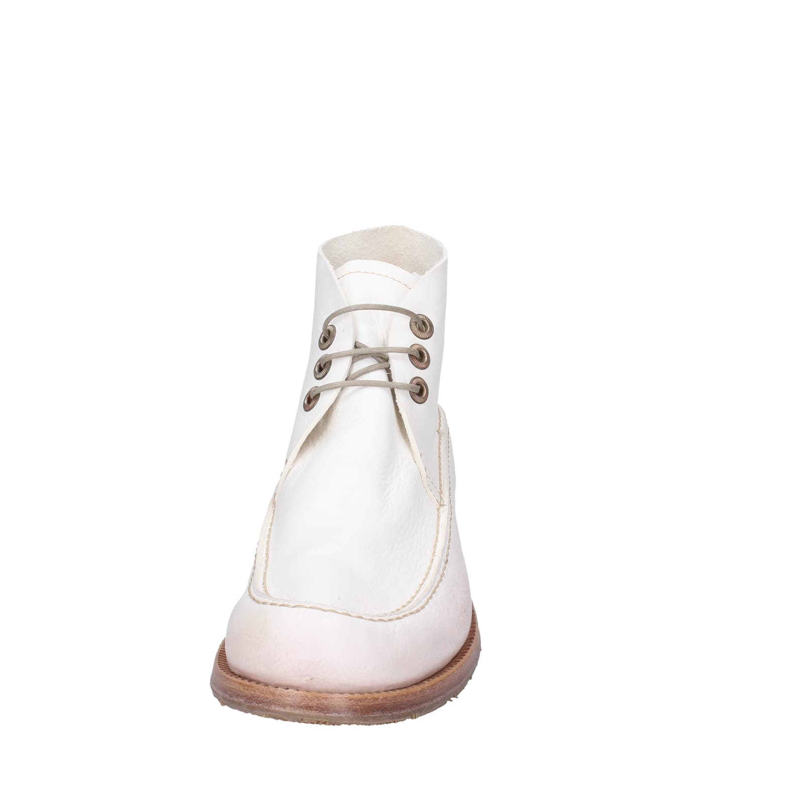 scarpe donna MOMA stivaletti bianco pelle 1BS474-NAC EZ868 Outlet