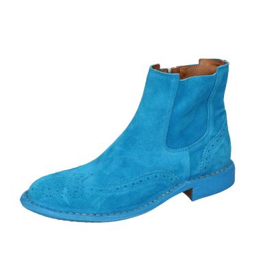 scarpe donna MOMA stivaletti celeste camoscio 1CS405-MAS BC826 In Vendita