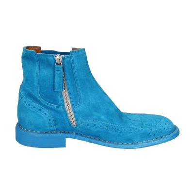 scarpe donna MOMA stivaletti celeste camoscio 1CS405-MAS BC826 In Vendita