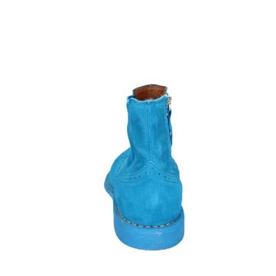 scarpe donna MOMA stivaletti celeste camoscio 1CS405-MAS BC769 Saldi