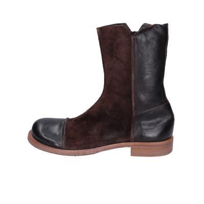 scarpe donna MOMA stivaletti marrone camoscio pelle 1CS431-QE BC768 Offerte
