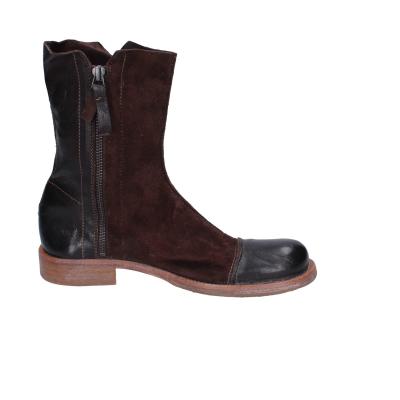 scarpe donna MOMA stivaletti marrone camoscio pelle 1CS431-QE BC768 Offerte