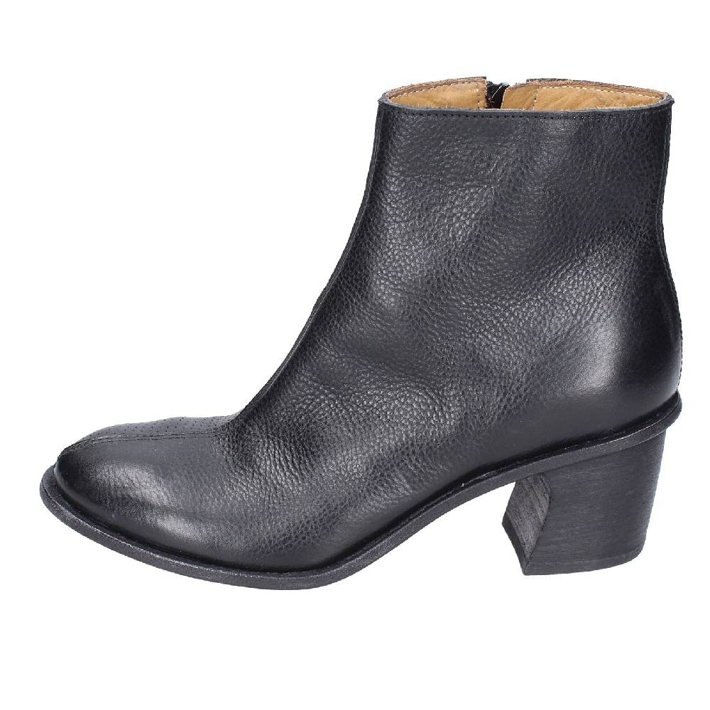 scarpe donna MOMA stivaletti nero pelle 28405C VINTAGE EX395 Vendita Calda