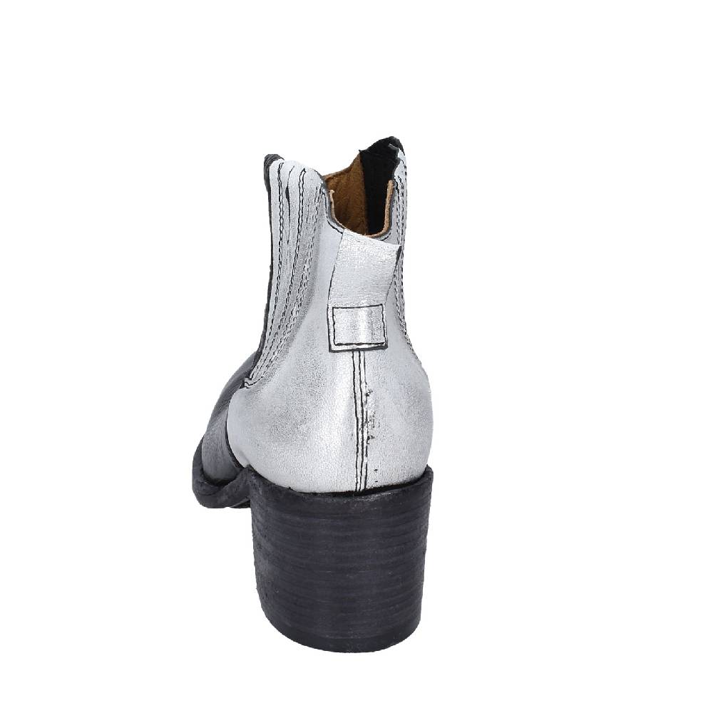 scarpe donna MOMA stivaletti nero pelle grigio 33403B VINTAGE EX393 Saldi Di Fabbrica