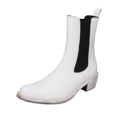 scarpe donna MOMA stivaletti bianco pelle 1CW228-CAP BD489 Vendite Flash
