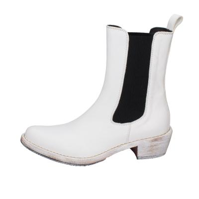 scarpe donna MOMA stivaletti bianco pelle 1CW228-CAP BD489 Vendite Flash