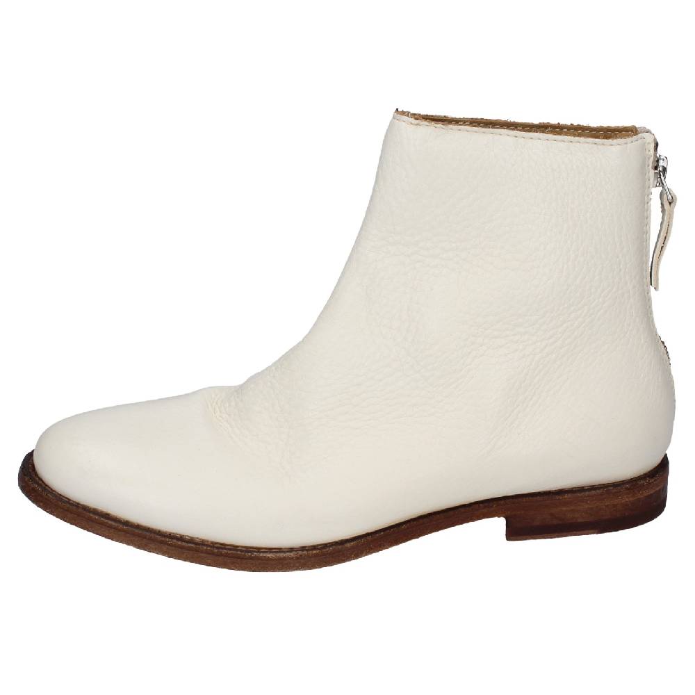scarpe donna MOMA stivaletti bianco pelle 31402B VINTAGE EX471 In Saldo