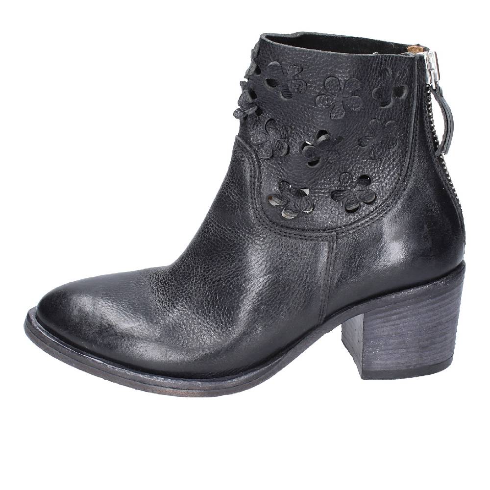 scarpe donna MOMA stivaletti nero pelle 33402C VINTAGE EX396 Moda