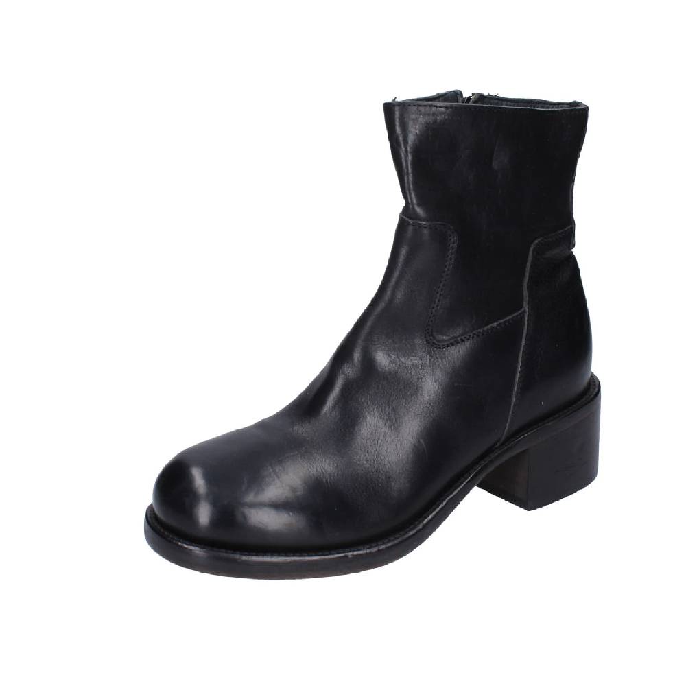 scarpe donna MOMA stivaletti nero pelle 72303C-CU EY498 Italy