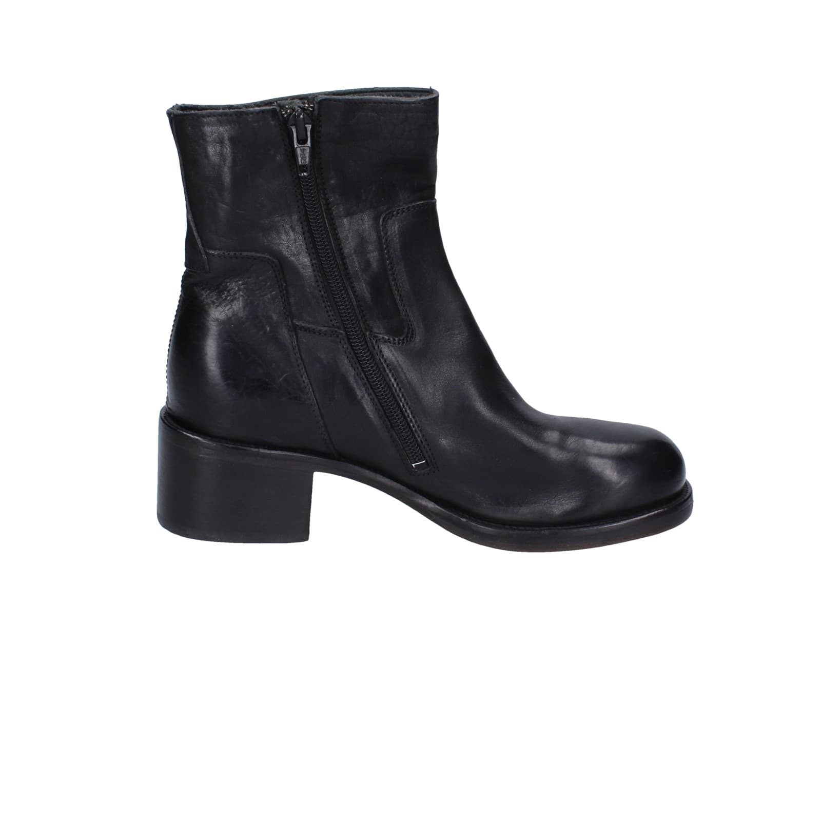 scarpe donna MOMA stivaletti nero pelle 72303C-CU EY498 Italy