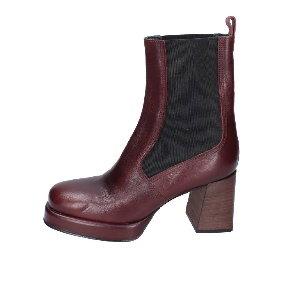 scarpe donna MOMA stivaletti bordeaux pelle 83302C EY534 Italia