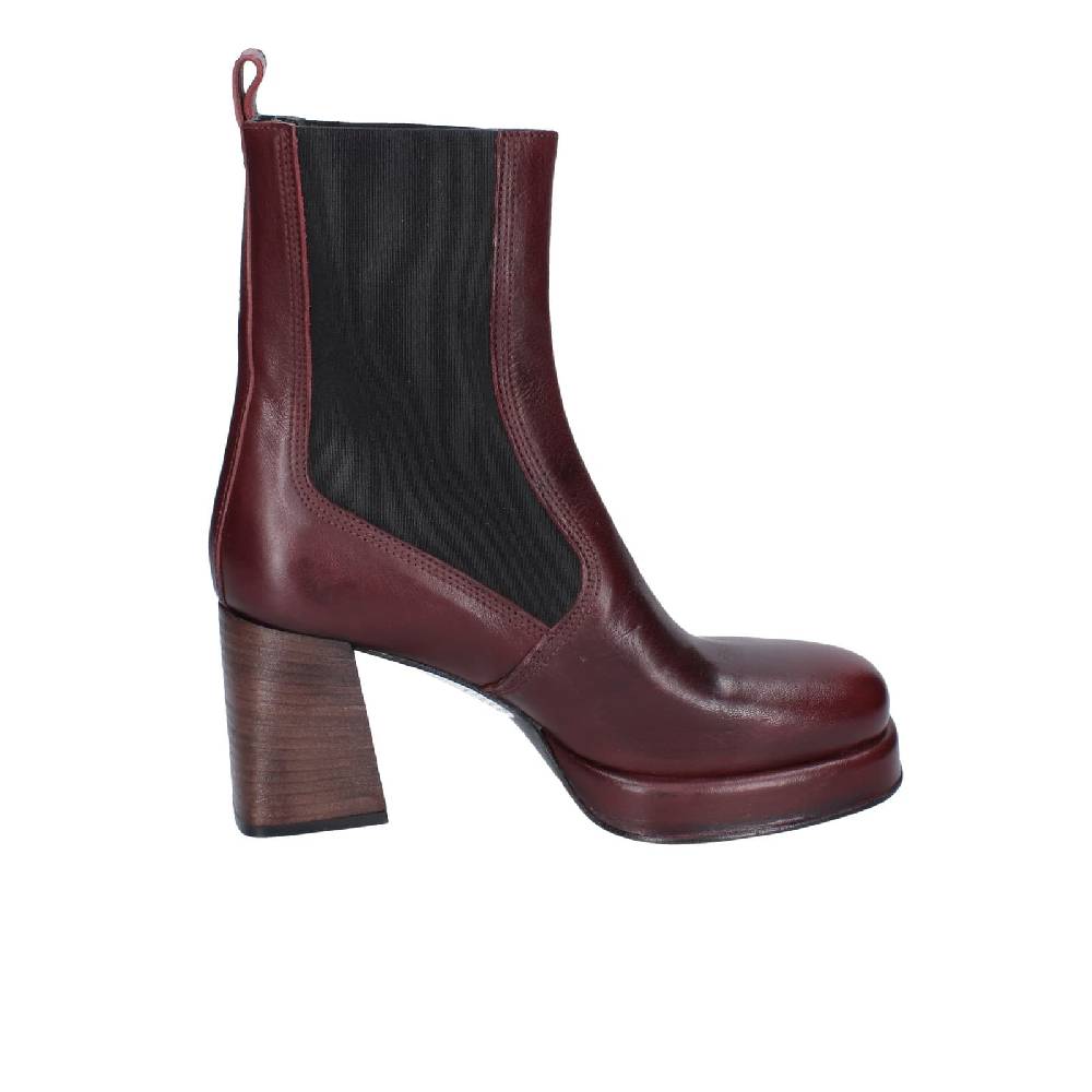 scarpe donna MOMA stivaletti bordeaux pelle 83302C EY534 Italia