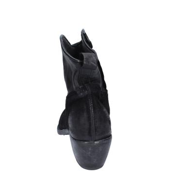 scarpe donna MOMA stivaletti nero camoscio pelle 1CW313 VINTAGE BD809 2025