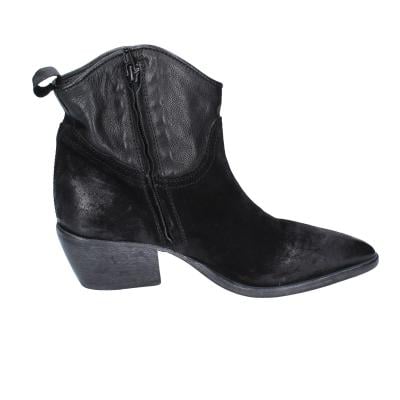 scarpe donna MOMA stivaletti nero camoscio pelle 1CW313 VINTAGE BD809 2025