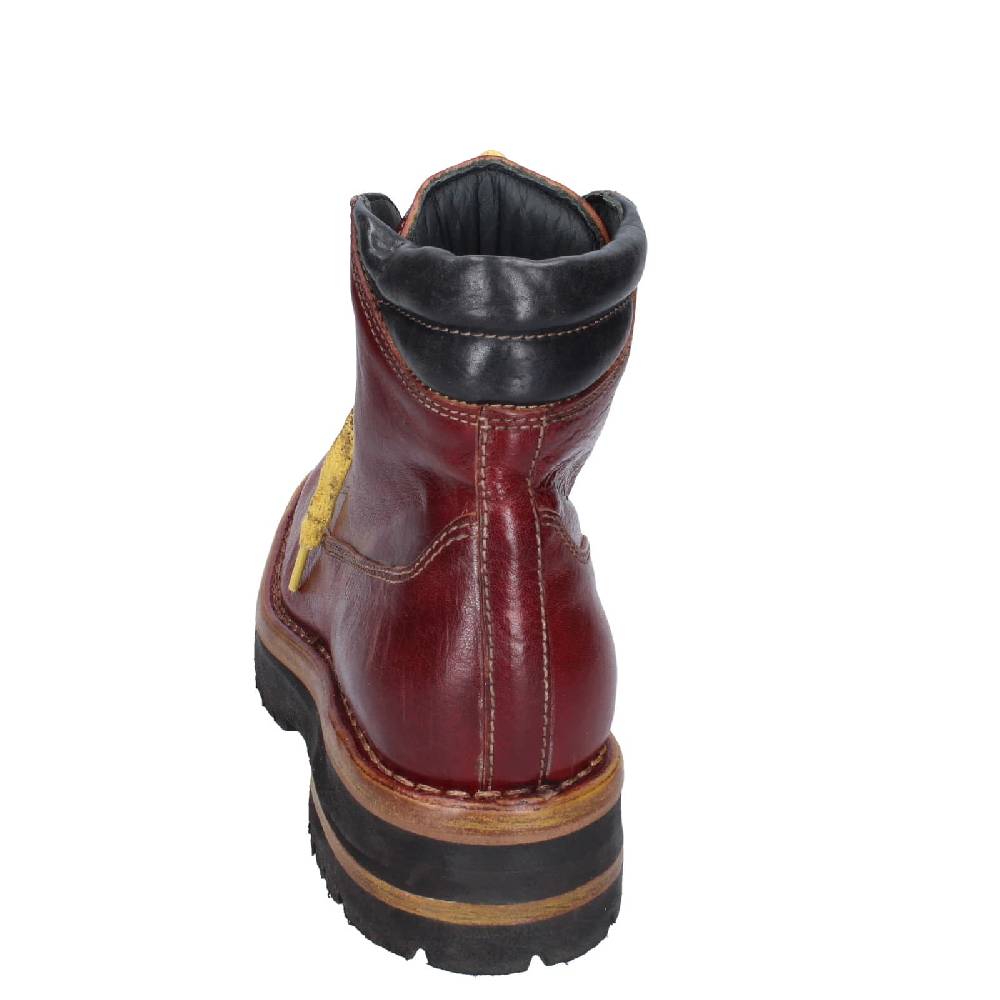 scarpe donna MOMA stivaletti bordeaux pelle 81302B EY561 In Linea