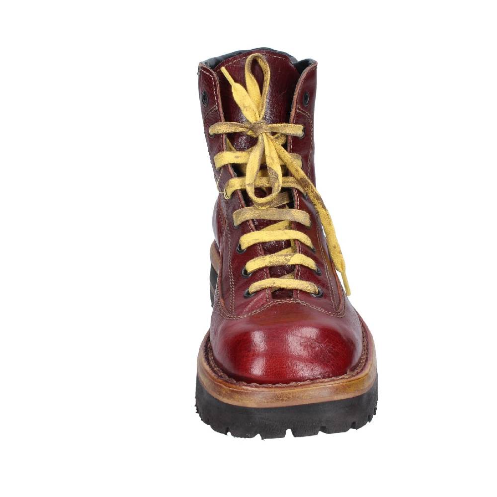 scarpe donna MOMA stivaletti bordeaux pelle 81302B EY561 In Linea