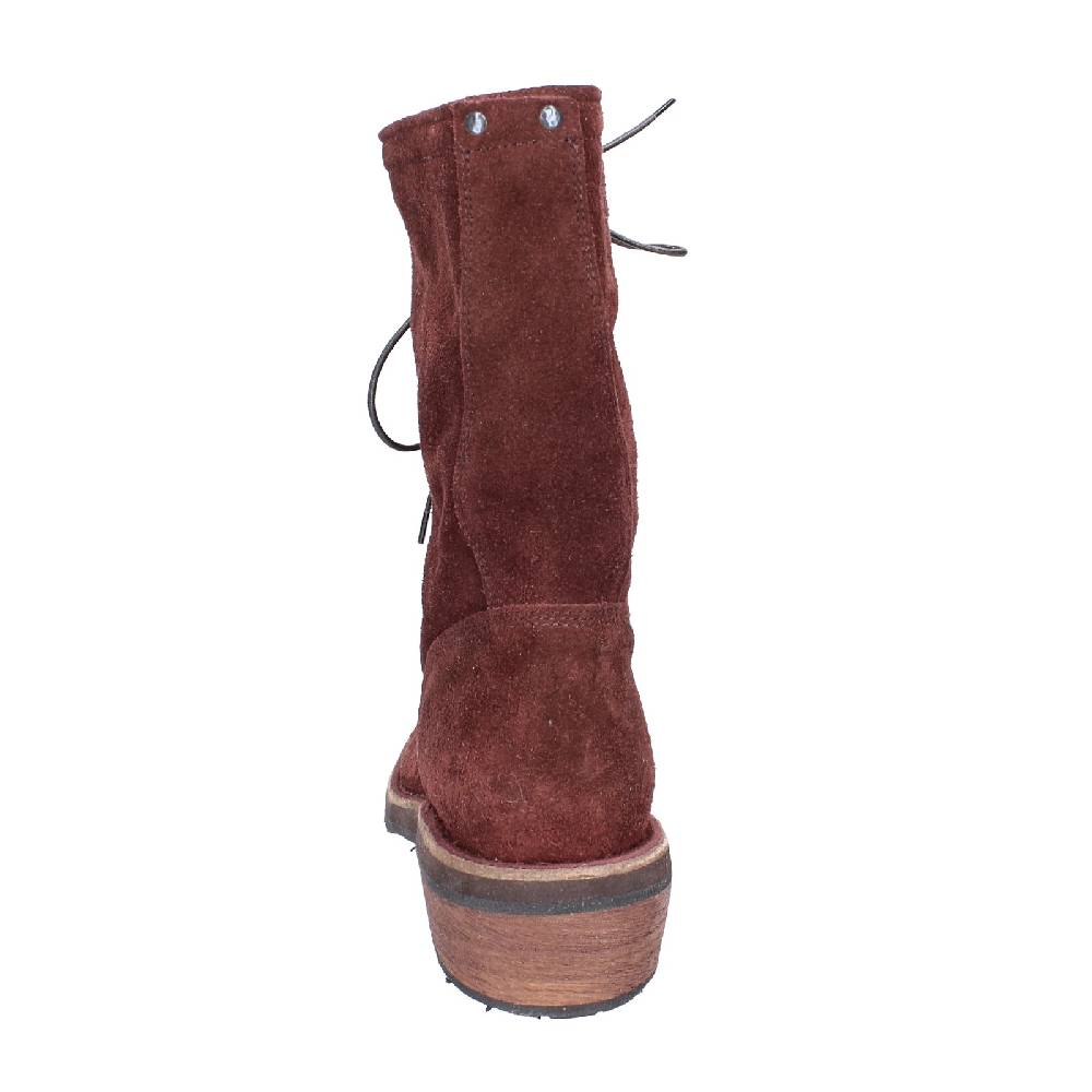 scarpe donna MOMA stivaletti bordeaux camoscio 77301C VINTAGE EX520 Nuovo