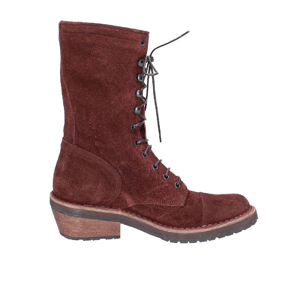 scarpe donna MOMA stivaletti bordeaux camoscio 77301C VINTAGE EX520 Nuovo